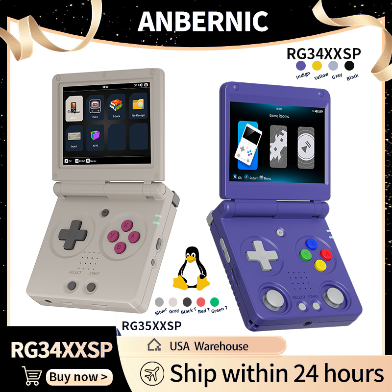 Retro Gaming Hdmi - Anbernic RG34XXSP RG35XXSP Flip Elde Taşınabilir