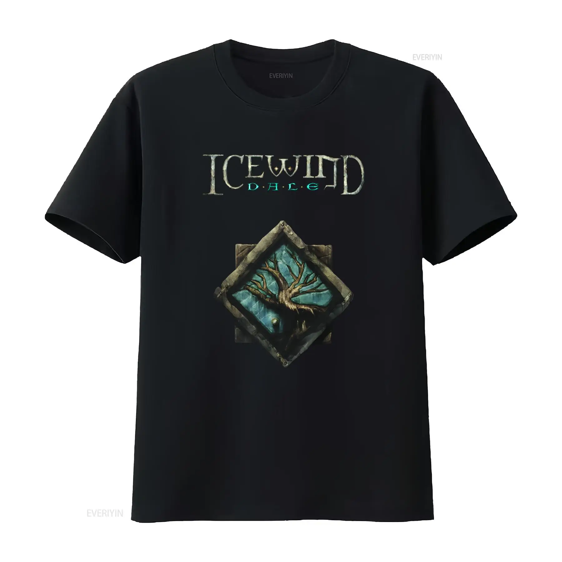 Retro Gaming Design - Icewind Dale Logosu Klasik Video Oyunu