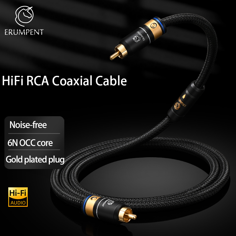 Composite Rca Cable - ERUMPENT HIFI RCA Koaksiyel Kablo 75Ohm