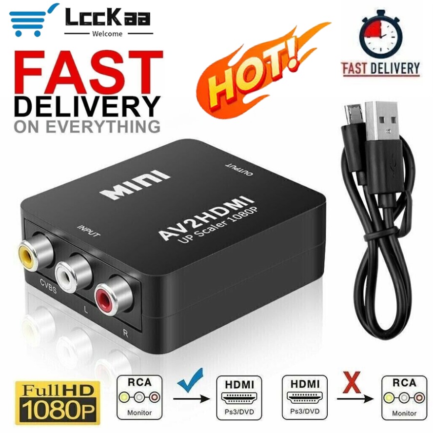 Composite Rca Cable - AV - HDMI uyumlu Adaptör 1080P