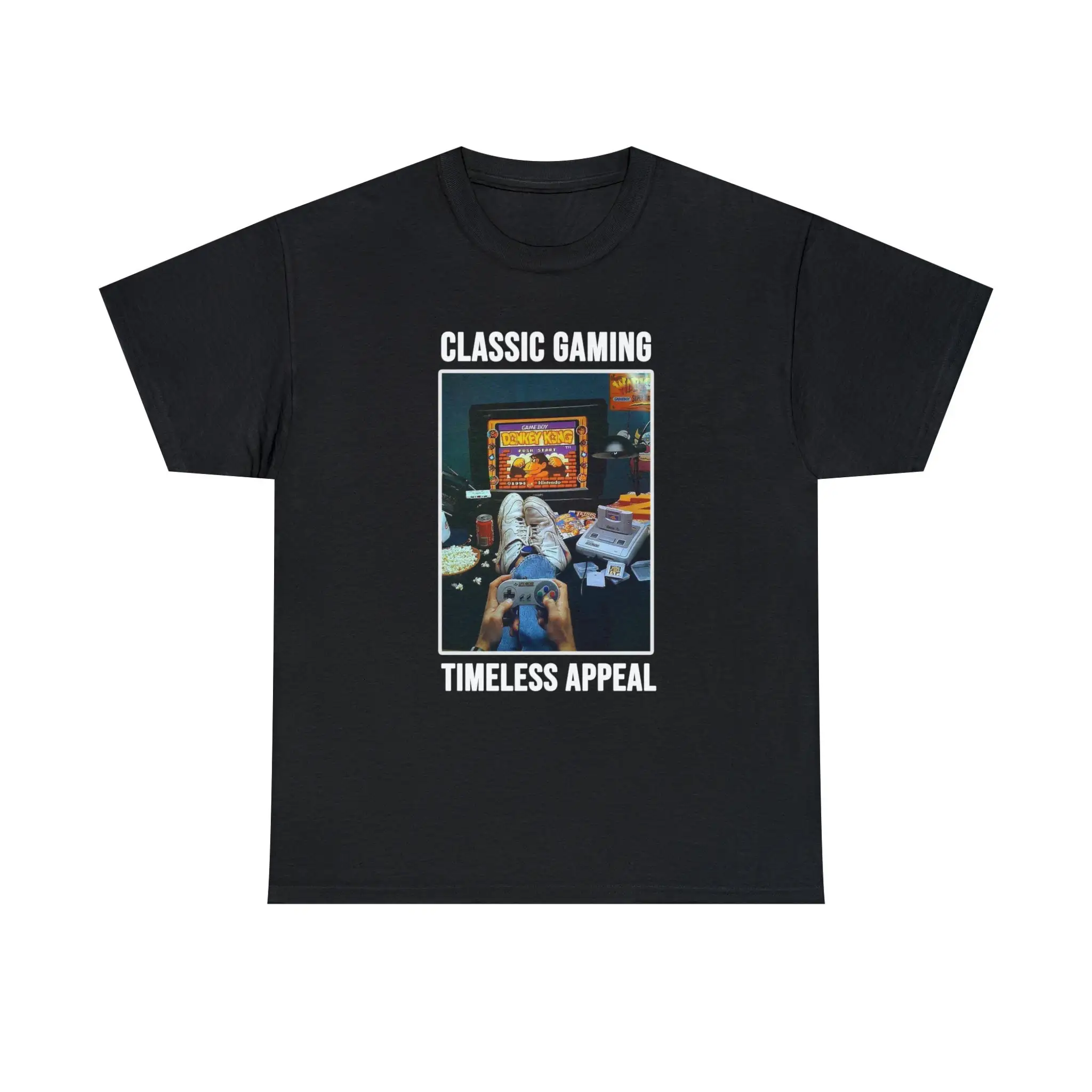 Retro Gaming Design - Klasik Oyunlar Zamansız Çekicilik Unisex Tişört