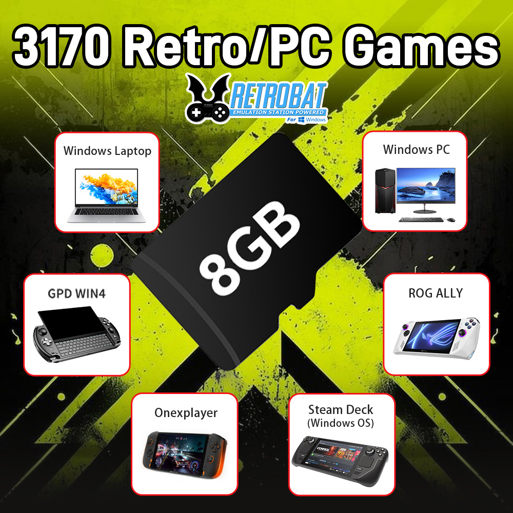 Retro Gaming Best Console - 8 GB Oyun TF Kartı ile