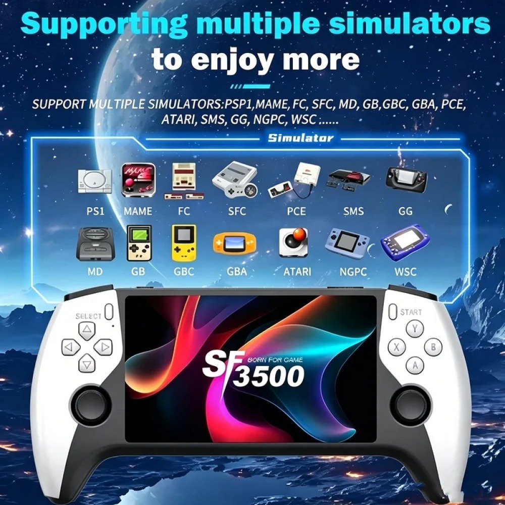 Game Retro Gaming - SF3500 5 inç El Oyun Konsolu,