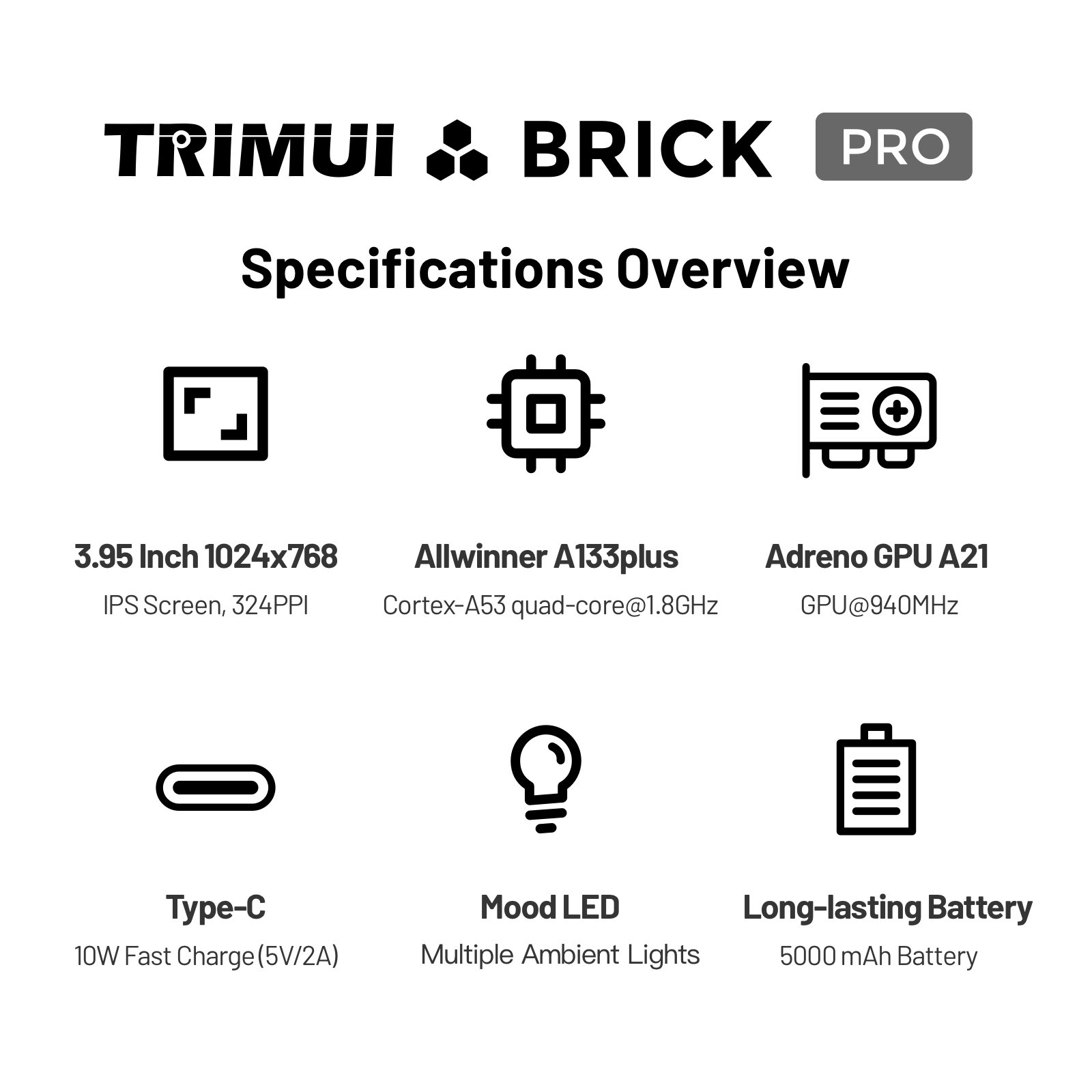 TRIMUI Brick Pro TG4040 Retro  - Retro Gaming Kiosk incelemesi ve fiyatı