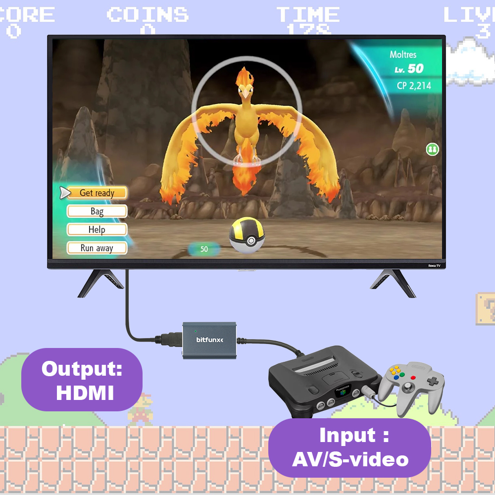 Bitfunx 720P Svideo / AV - HDM - Retro Gaming Hdmi incelemesi ve fiyatı
