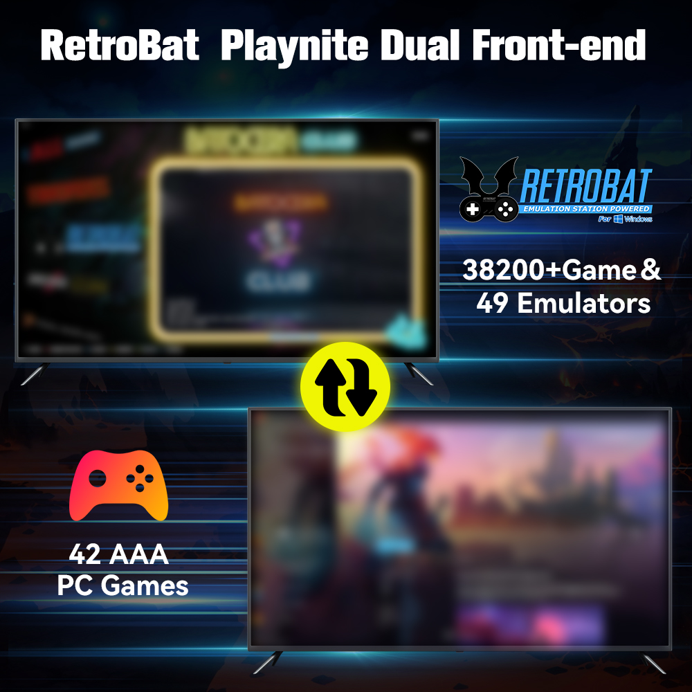 Retrobat&Playnite Sistemi HDD  - Retro Gaming Best Console incelemesi ve fiyatı