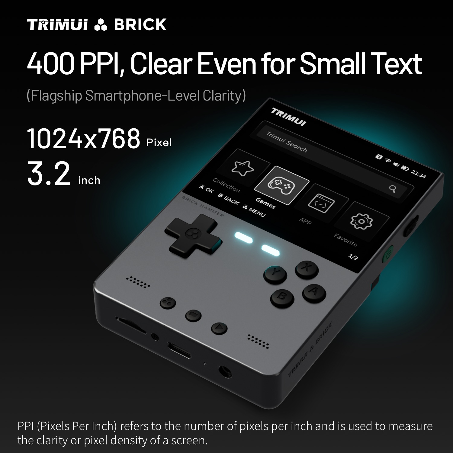 TRIMUI BRICK HAMMER Retro El O - Retro Gaming Kiosk incelemesi ve fiyatı