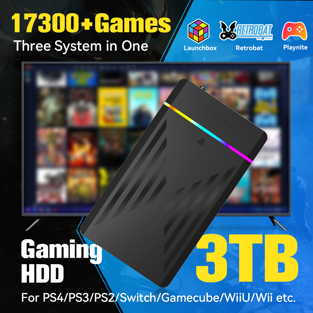 3 TB Taşınabilir Oyun HDD Laun - Retro Gaming Kiosk incelemesi ve fiyatı